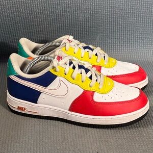 Nike Air Force 1 Low LV8 PS‎ 'Rubik's Cube' Shoes FN6978-657 Big Kid Size 3Y